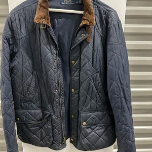 Ralph Lauren Men's Dark Blue Quilted Jacket